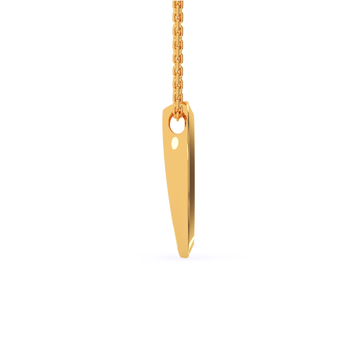 Stylish Oval Shaped Pave Diamond Necklace